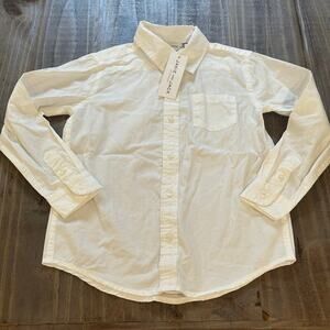 NEW Janie and Jack White Button Down Long Sleeve Shirt sz 5
